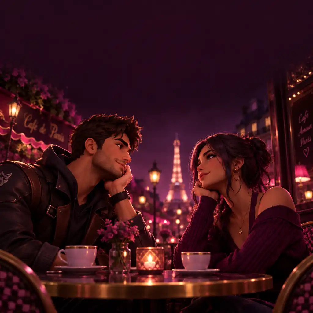 Couple partageant une activité virtuelle à la maison