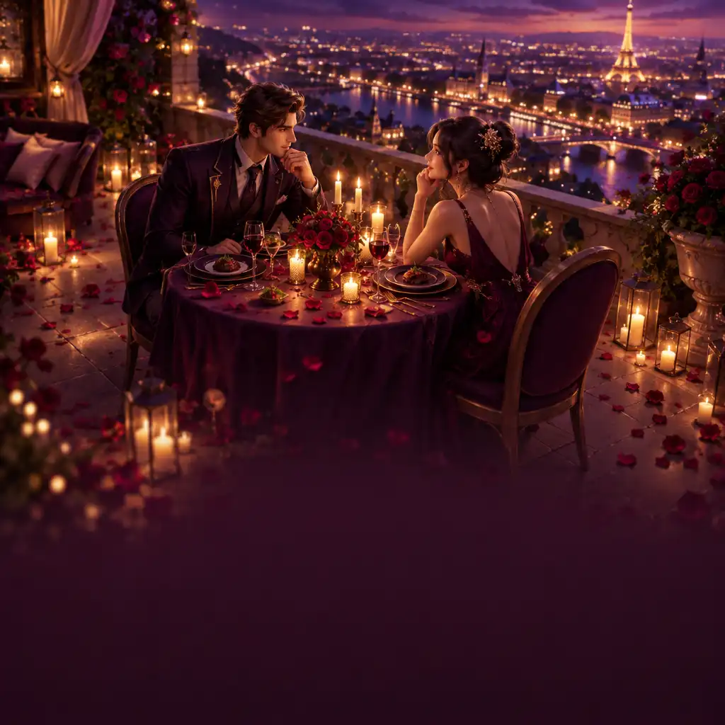 Scénario romantique entre deux personnages du jeu